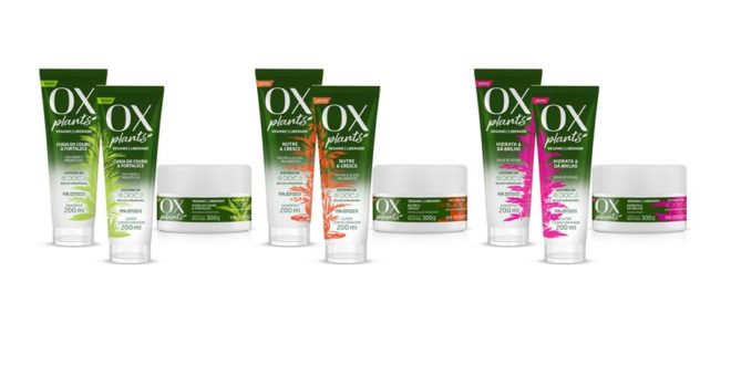 OX lança linha capilar com 93% de ingredientes naturais